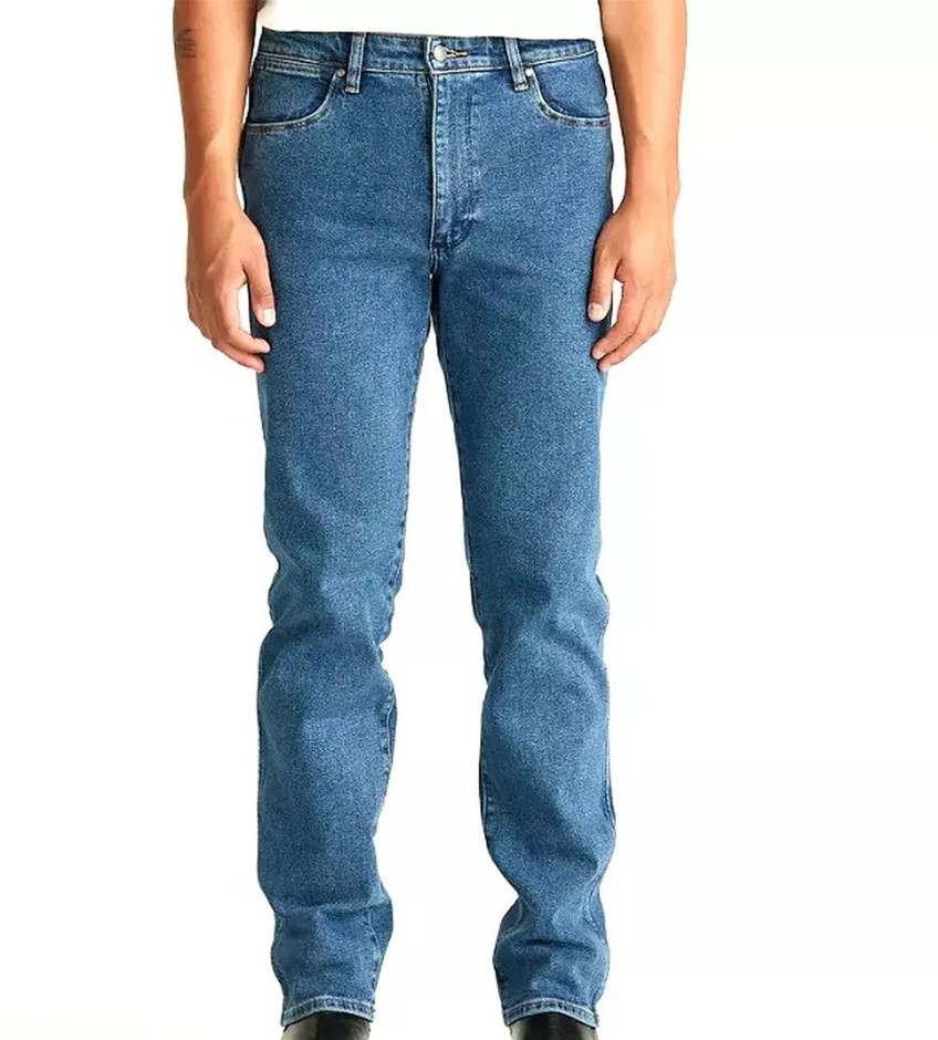 WRANGLER Men's Classic Straight Jeans, Size 40x30 (40S), 99% Cotton, Vintag