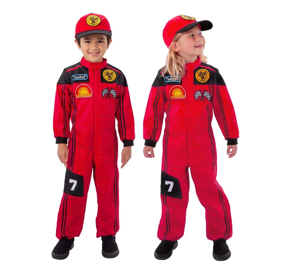 TEETOT Racing Champion Child Costume, Size 5-6. Buyers Note - Discount Fre