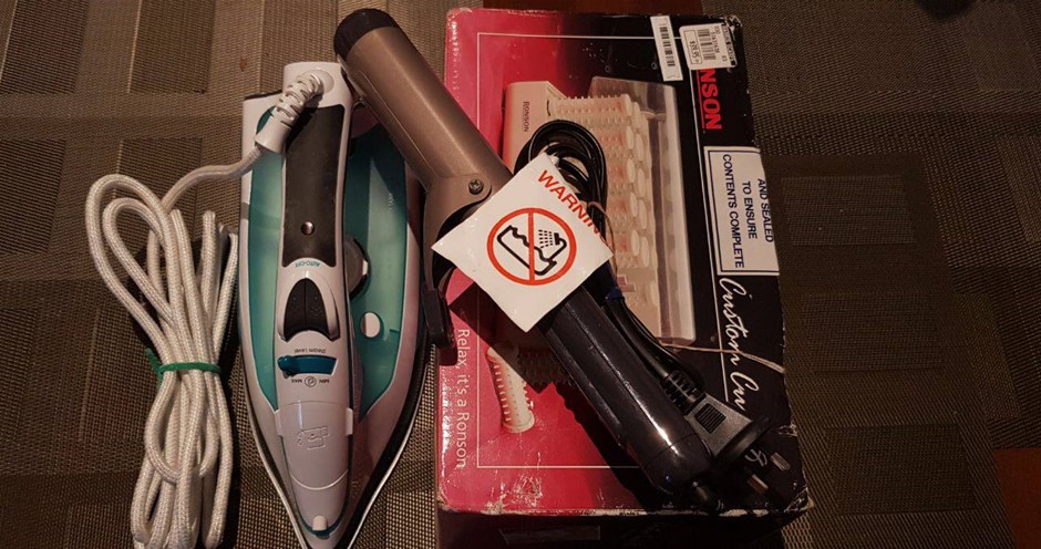 Kambrook fabriglyde , VS Sassoon and Ronson Hair style. Used