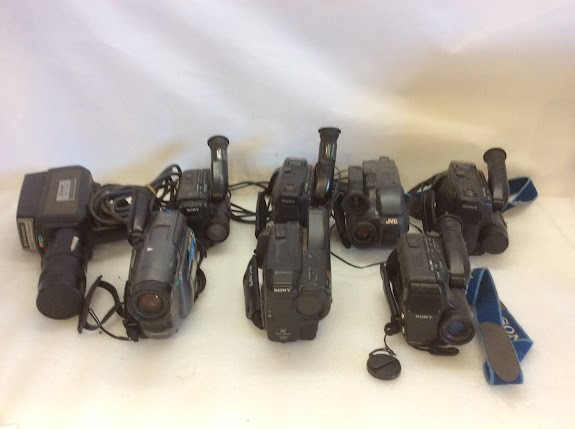 Panasonic WV-3300E/JVC/Sony Mixed Brand Camcorder (Lot of 8)