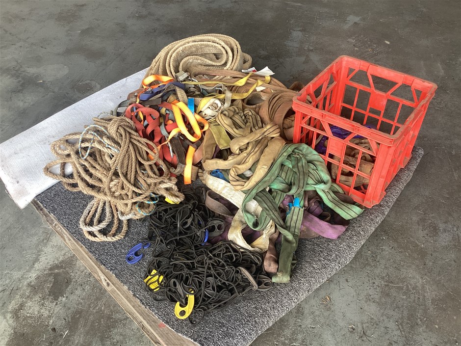 Slings, rope, cargo net, lifting lugs