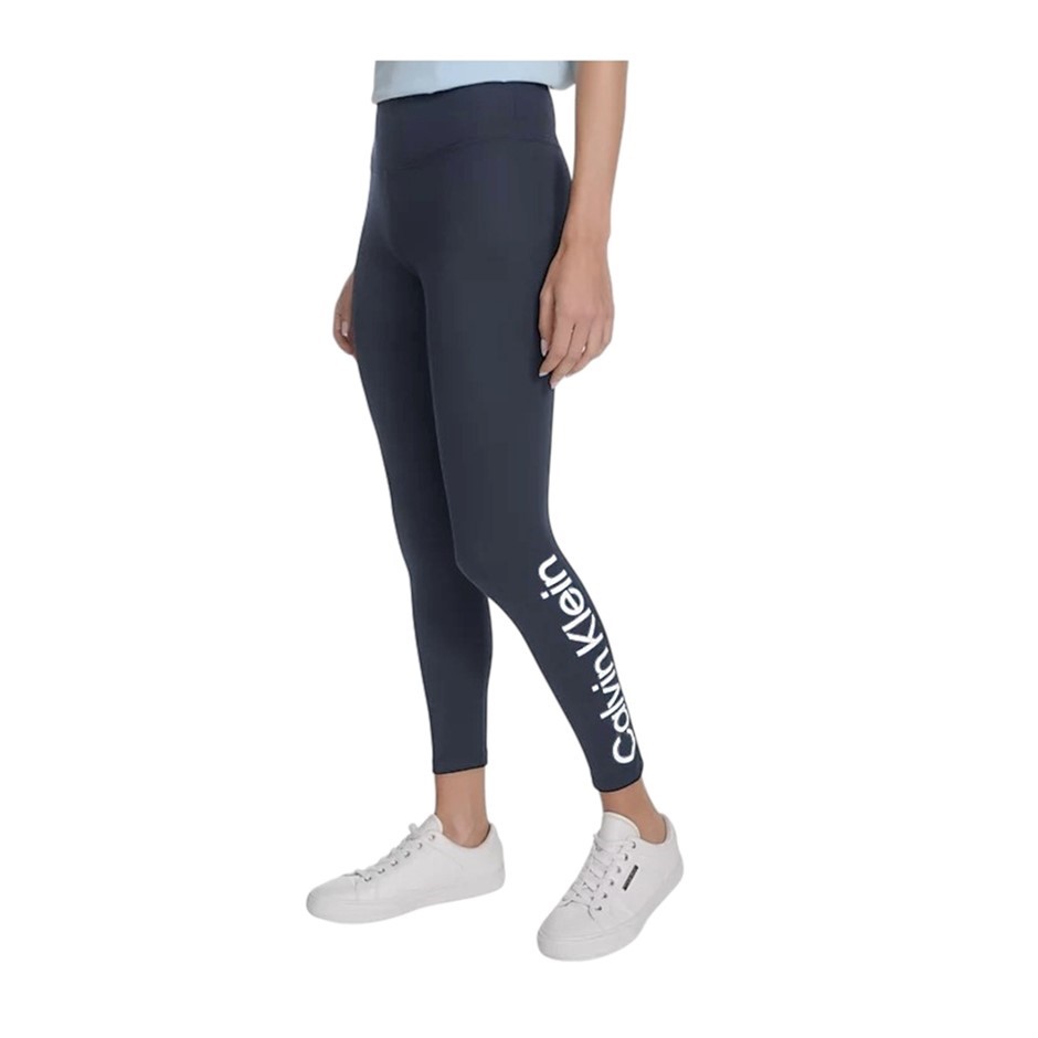 2 x CALVIN KLEIN Women's Performance Tights, Size S, 77% Polyester, Onyx/Wh
