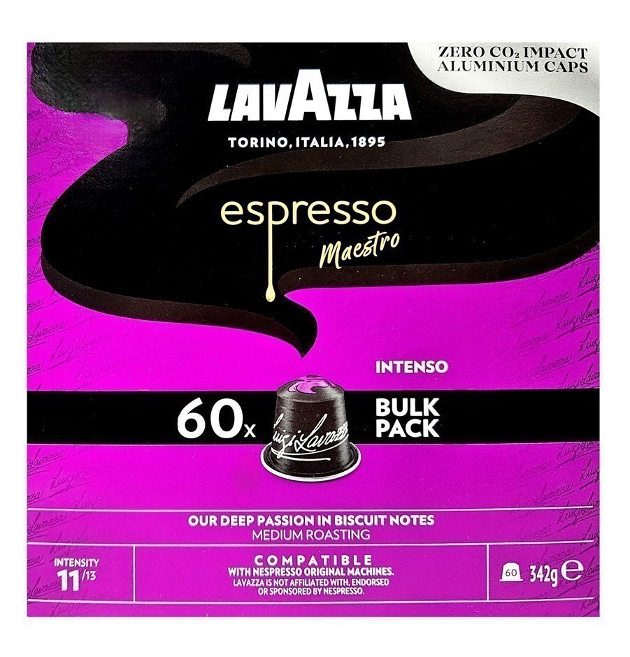 Pack of 60pc LAVAZZA Expresso Maestro 'Intenso' Capsules, 171g, Intensity 1