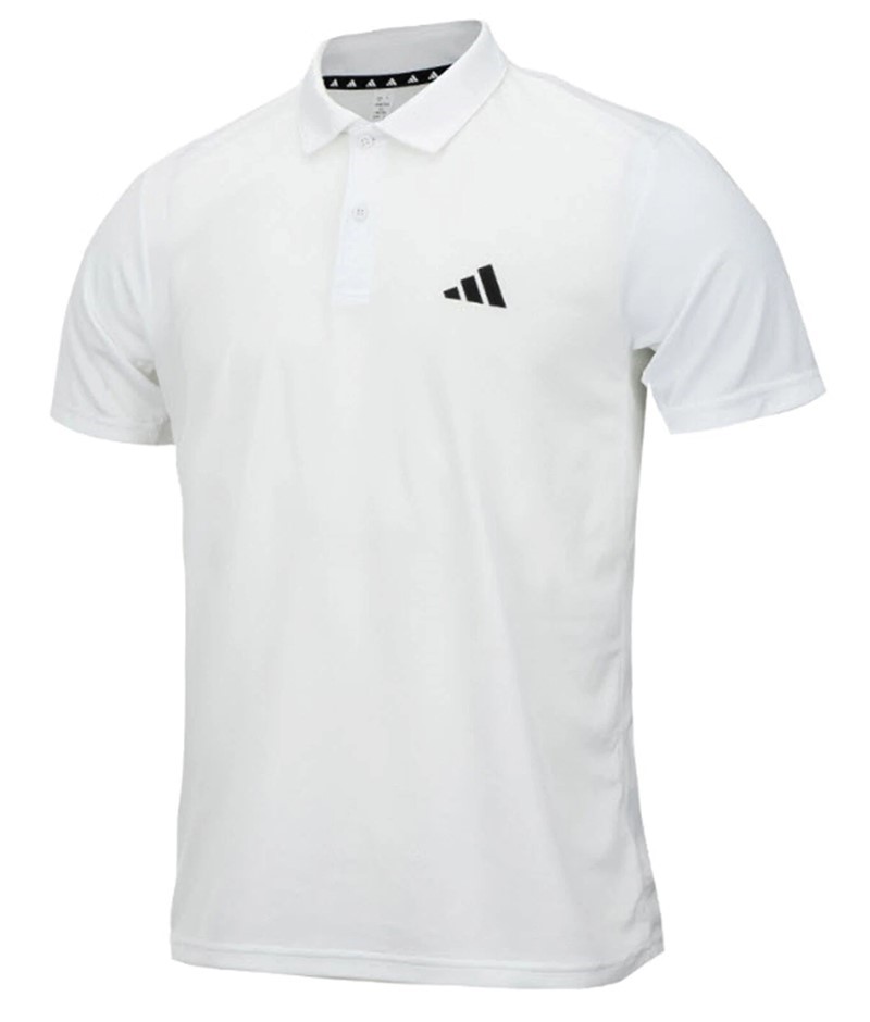 ADIDAS Men's TR-ES Base Polo, Size AU L, White/Black, IB8105 (211303). NB: