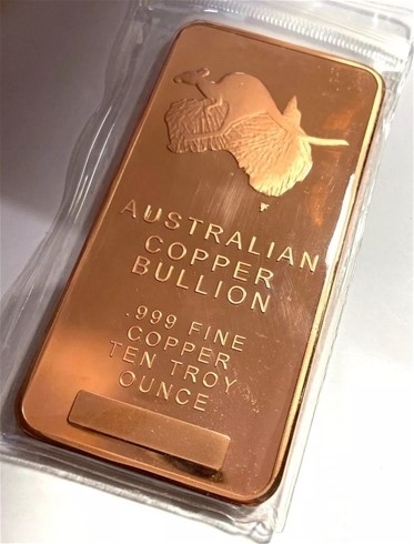 10 OZ Sydney Harbor Bridge Ingot 999Australian Copper Bullion ACB