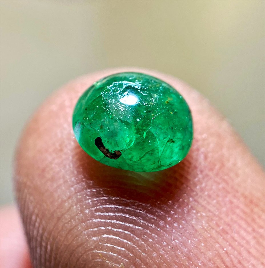 1.00 CT Quality Natural Vivid Green Gemmy Emerald