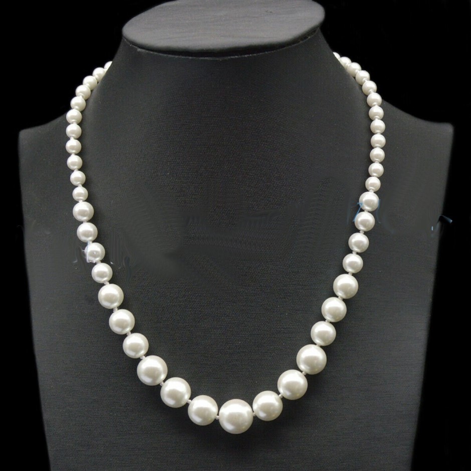 Sea Shell Pearl Necklace. Quality AAA. 70cm