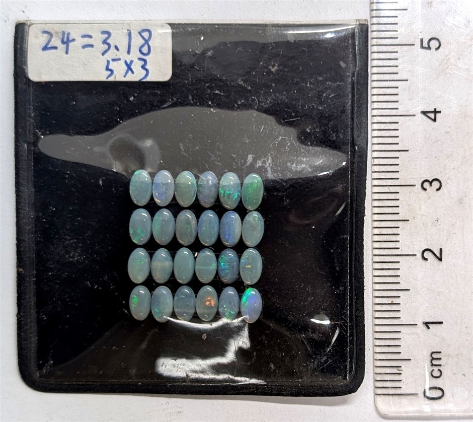 Twenty Four 5x3mm OPAL Solids Gemstones