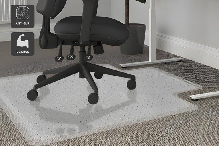 Ergolux Heavy Duty Office Chair Mat for 10mm Carpet (900 x 1200mm) Buyers