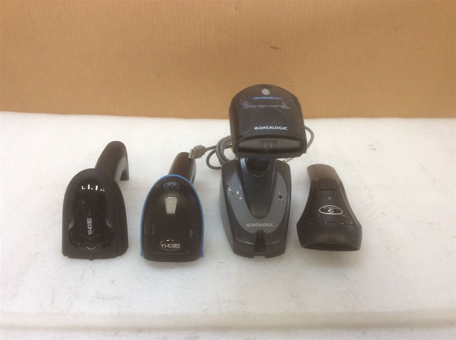 Datalogic/YHD A A/Koolertron Mix Model Barcode Scanner (Lot of 4)