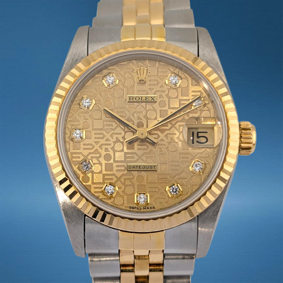 Rolex 68273 Datejust 31 Diamond Jubilee Dial 31mm 1996 WxO
