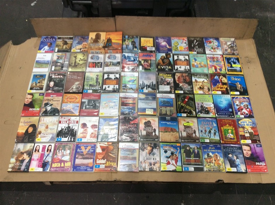 Mixed Different types of movie DVDs (Lot of 72)