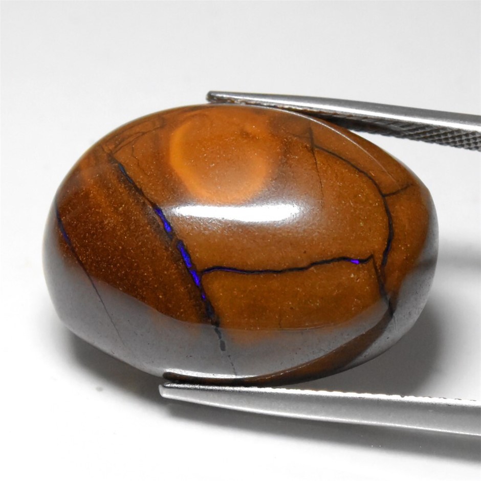 30.21ct Oval Cabochon Winton Matrix Boulder Opal Gemstone - 1Pc