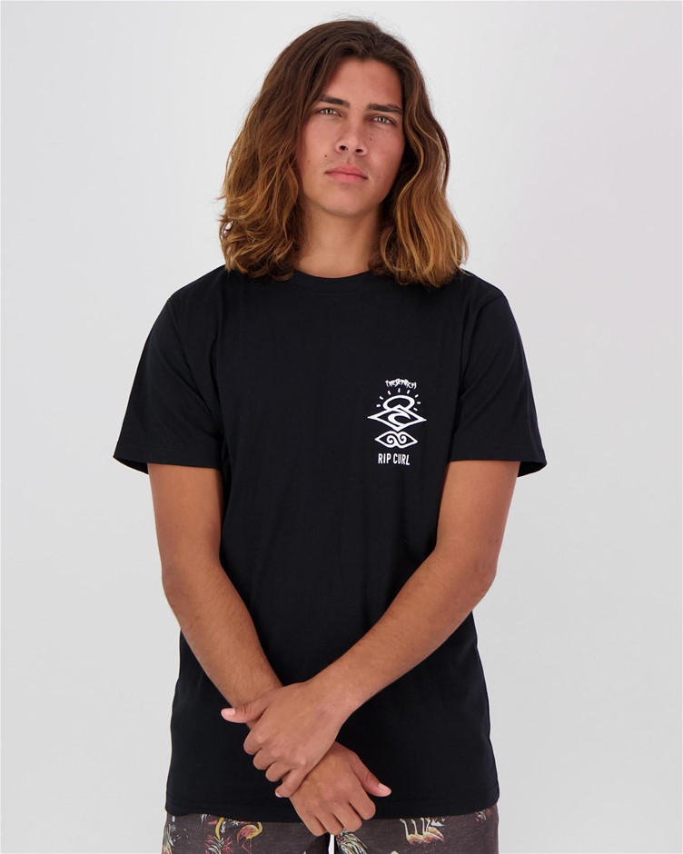 RIP CURL Search Logo Short Sleeve UV DriFit T-Shirt, Size XXL