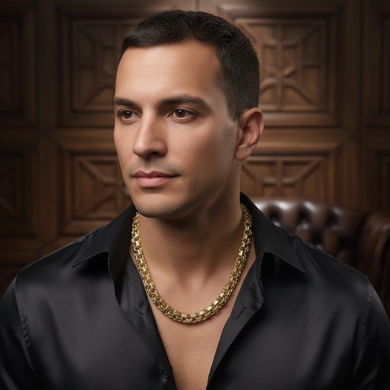 18k Italy Stamped Solid Heavy Yellow Gold Filled Chain- Guarantee-52cm