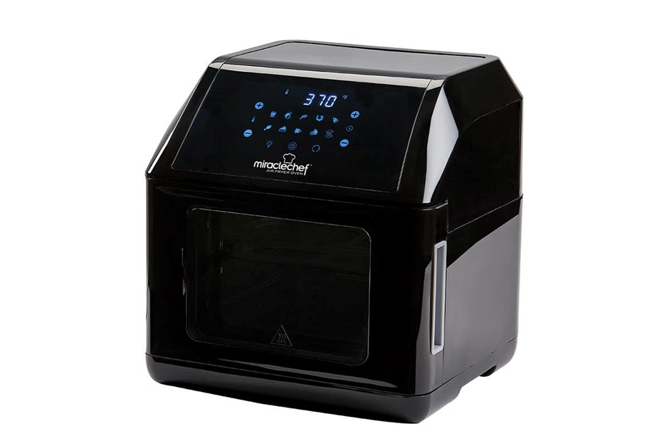 MIRACLE CHEF 10L Air Fryer Oven, Deluxe 7-in1 Multi Cooker, 1500W, Black, S