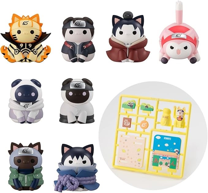 3 x MEGAHOUSE Naruto Shippuden - Mega Cat Project Fourth Great Ninja War (B