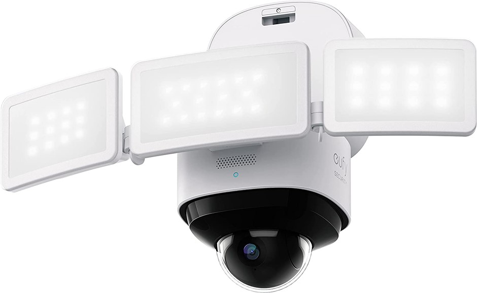 EUFY Security Floodlight Pro 2K, 360-Degree Pan and Tilt Coverage, 2K Full