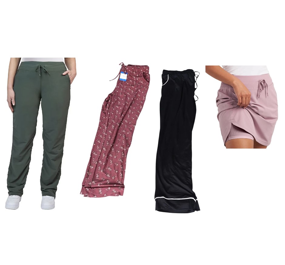 4 x Assorted Women's Pants, Size L, Incl: SIGNATURE & LUCKY BRAND, Assorted