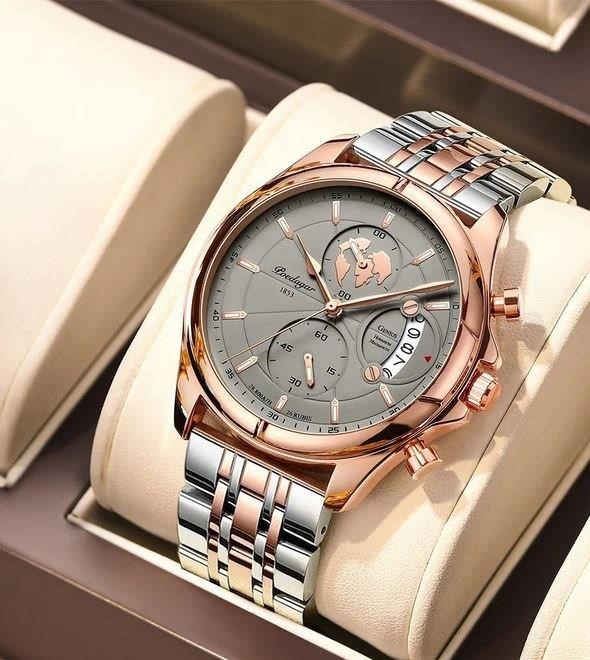 High Quality Simulated Diamond Men's Quartz Watch