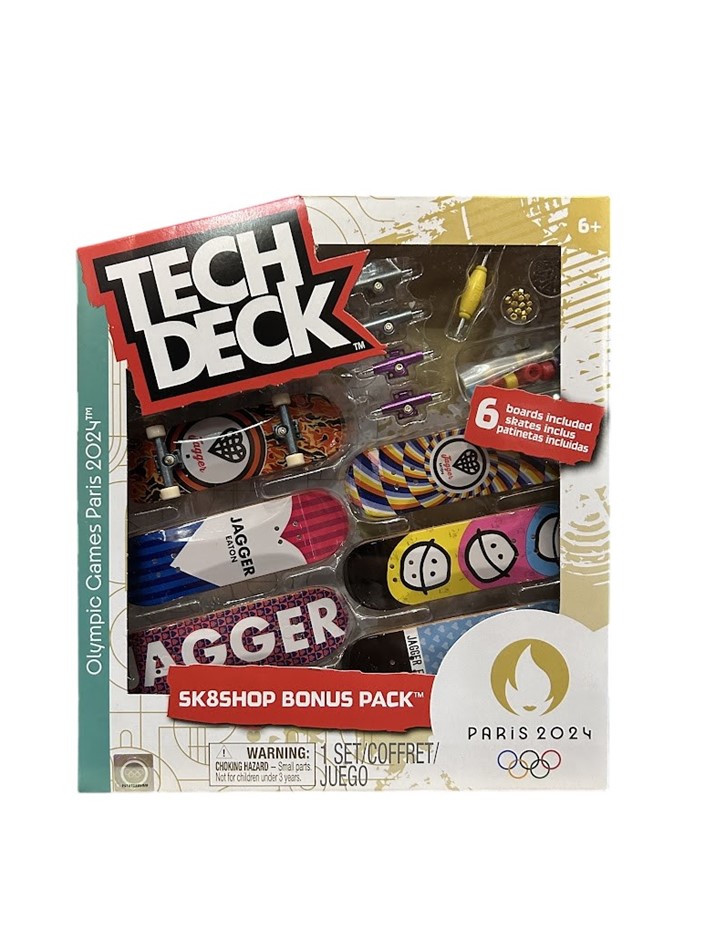 2 x TECH DECK SK8Shop Bonus Pack, Paris 2024, 6028845 / 20147355. NB: Assor