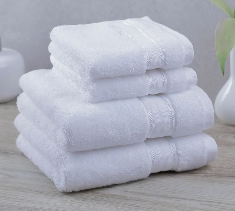 2 x PURELY INDULGENT 100% Egyptian Cotton Towel Set, Include: 2 x Hand Towe