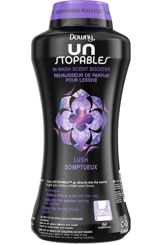 Downy Unstopables In Wash Laundry Scent Booster Beads Lush, 963g. NB: Damag