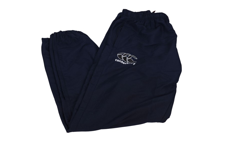 CANTERBURY Men's CCC Zip Track Pant, Size L, Navy (769), QA009702. NB: righ