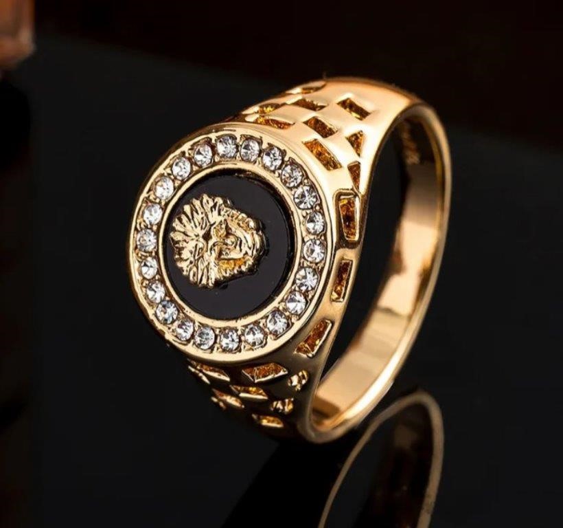 Italy 925 Silver Hip Hop Men's Ring (Stamps)-9US