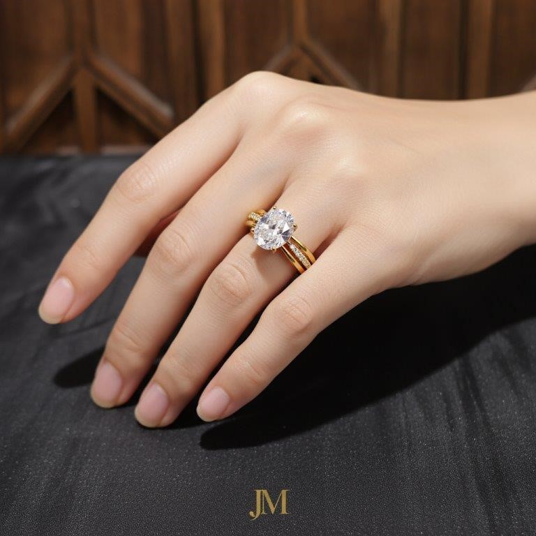 22K/Italy Solid Gold Filled Ring -(stamped 22K/Italy)