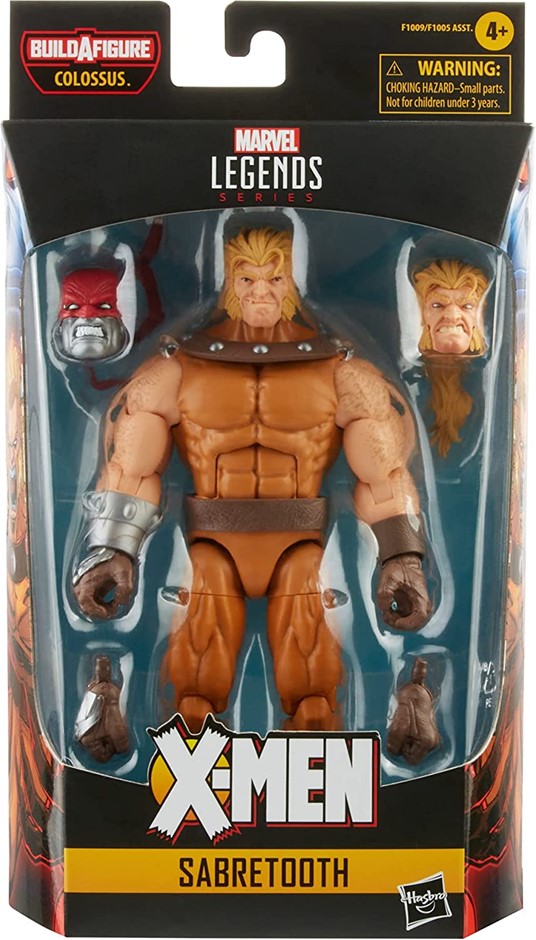 MARVEL Legends Series 15.24cm Sabretooth, 3 Accessories and 1 Build-A-Figur