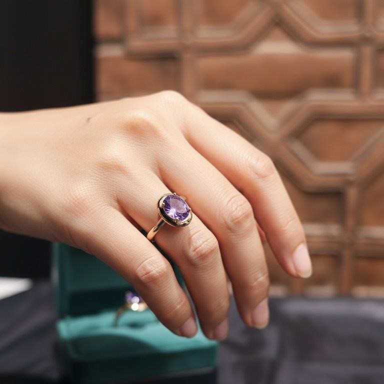 18K/Italy Solid Yellow Gold Filled Ring -(stamped)-Warranty Quality-7US