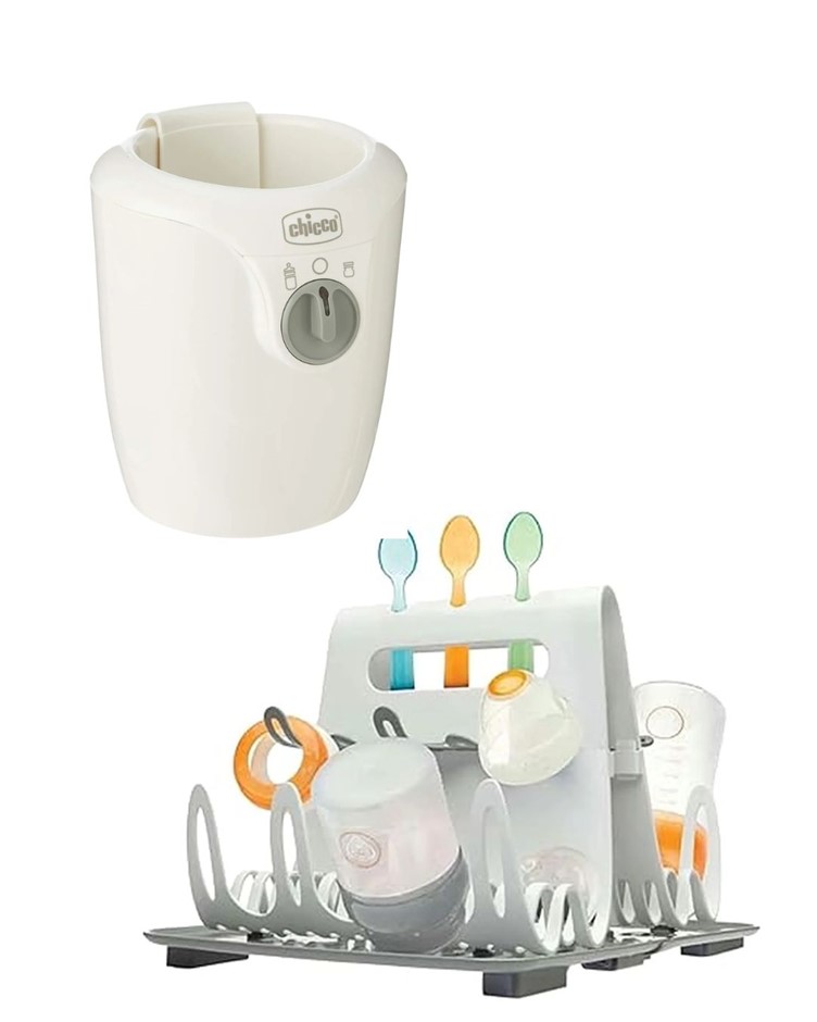 BABY BUNDLE: PRINCE LIONHEART Deluxe Drying Station, White. + CHICCO Home B