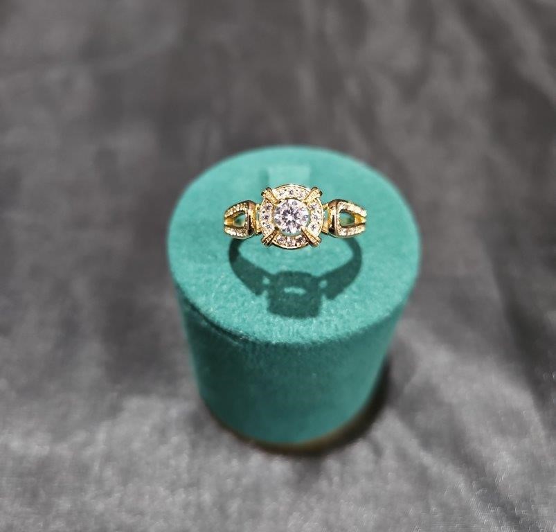 18K/Italy Solid Gold Filled Ring -(stamped 18K/Italy)-Warranty Quality-9 US