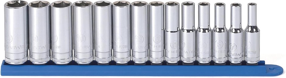 GEARWRENCH 14pc 3/8" Drive 6 Point Deep Metric Socket Set.