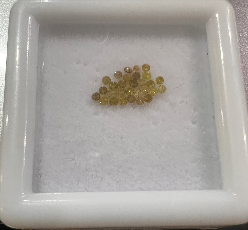 0.20 TCW yellow round various diamonds 0.20 TCW yellow rou