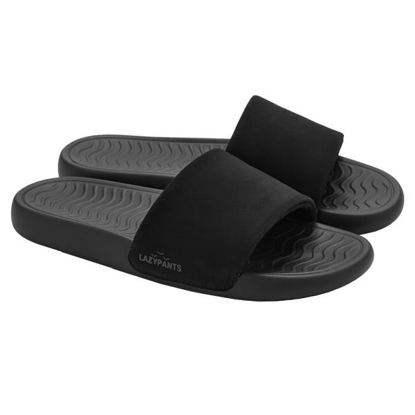 LAZYPANTS Women's Slides, Size US10, Black. Buyers Note - Discount Freight