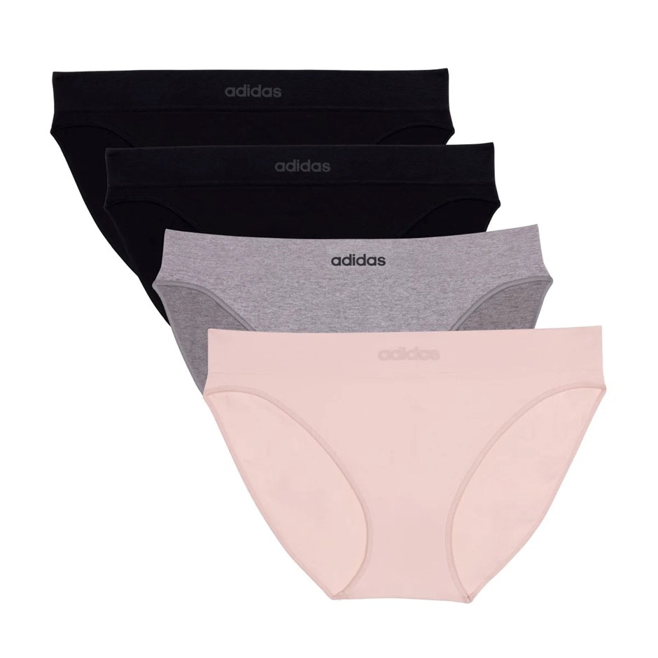 6 x ADIDAS Women's Underwear, Size L, Assorted Colours. NB: image for style