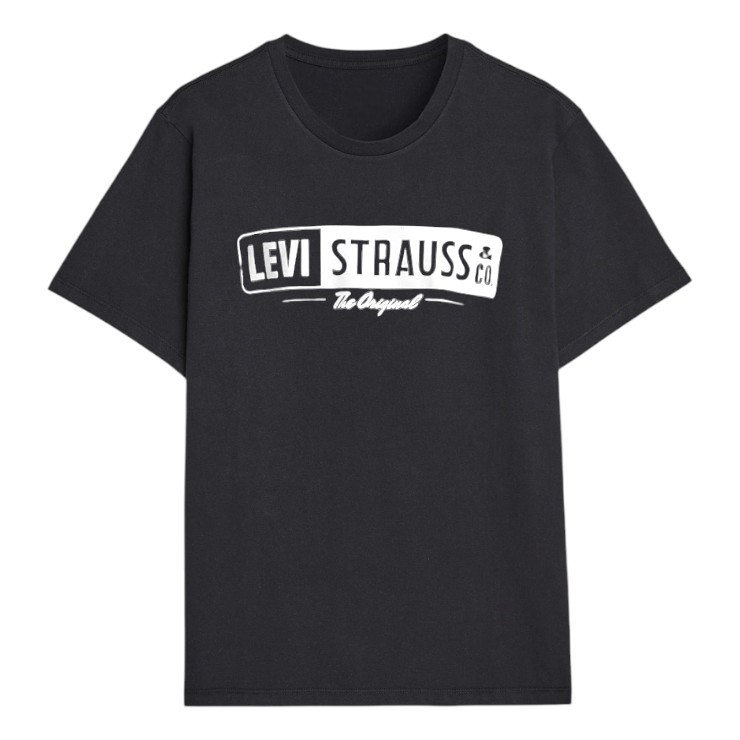 2 x LEVI'S Men's Standard Tee, Size 2XL, 100% Cotton, Black/White (2070), 2