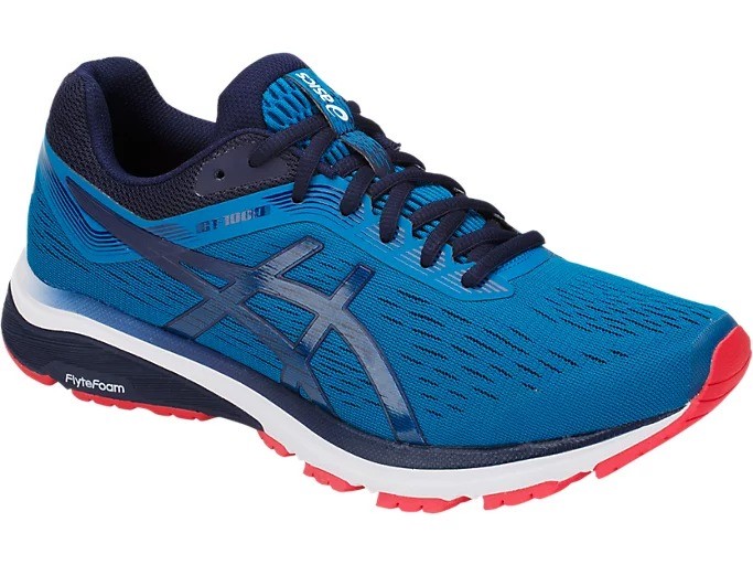 ASICS Men's GT-1000 7 Shoes, Size US8.5 / EU42, Race Blue/Peacoat (400), 10