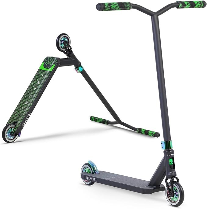 Invert Supreme 3-10-14 Scooter, Black/Neo Green. NB: Slightly damaged box d