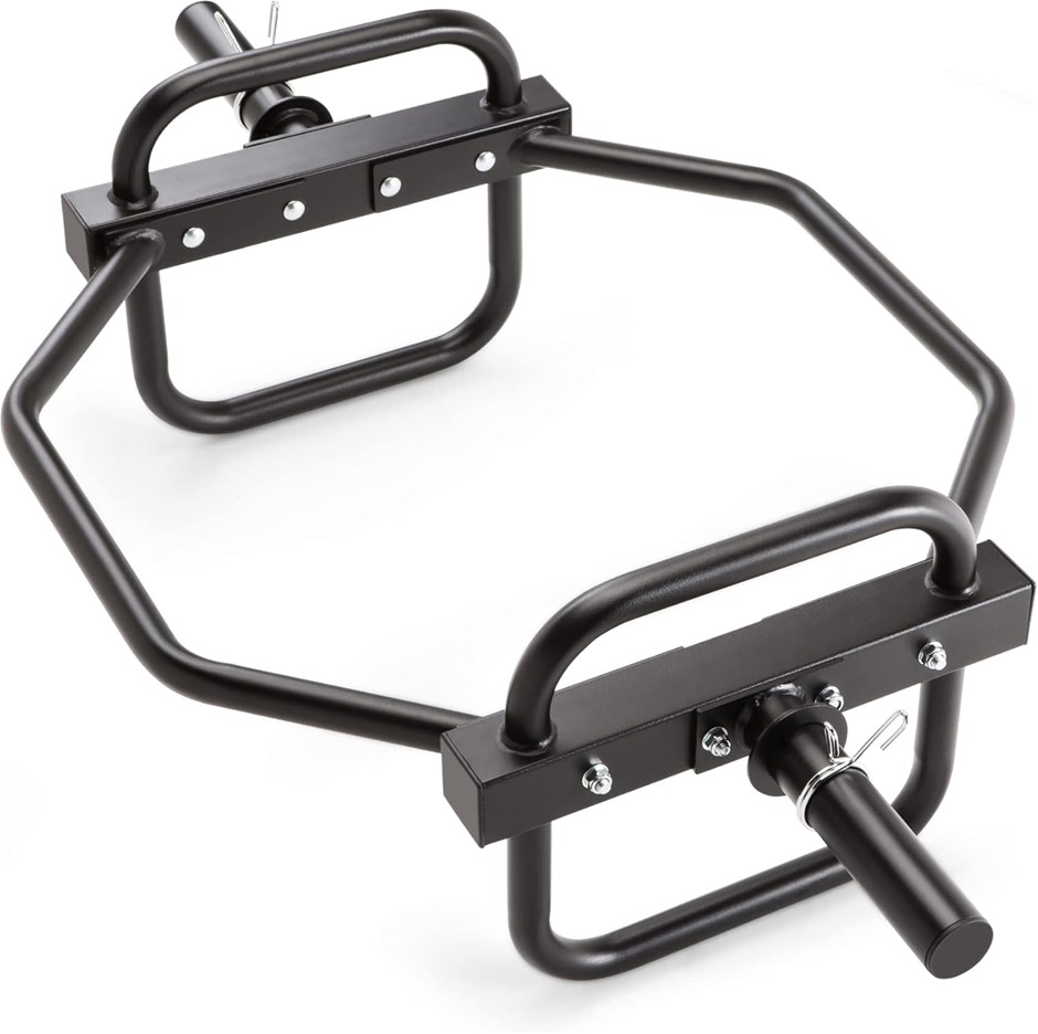 MARCY Olympic Hex Trap Bar, Black. NB: Slightly damaged box during storage.