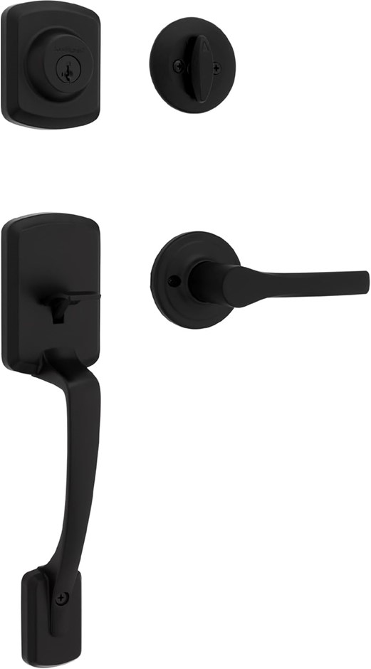 KWIKSET Henley Front Entry Door Handleset and Deadbolt with Interior Revers