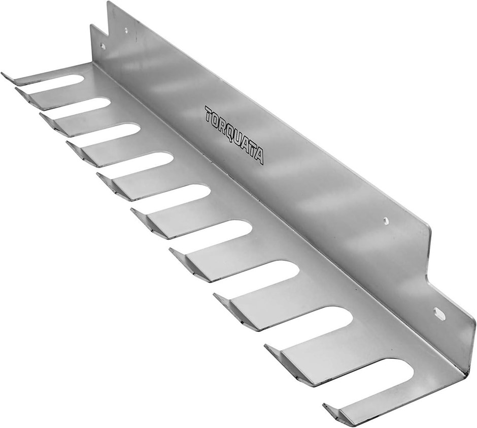 TORQUATA Steel Clamp Rack Holds 9 Pipe Clamps Wall Mounted.
