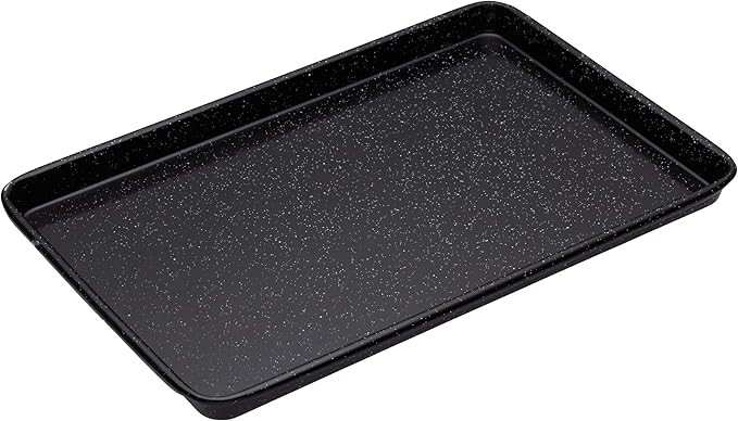 Bakemaster Professional Vitreous Enamel Non-Stick Baking Tray, Black, 39 x