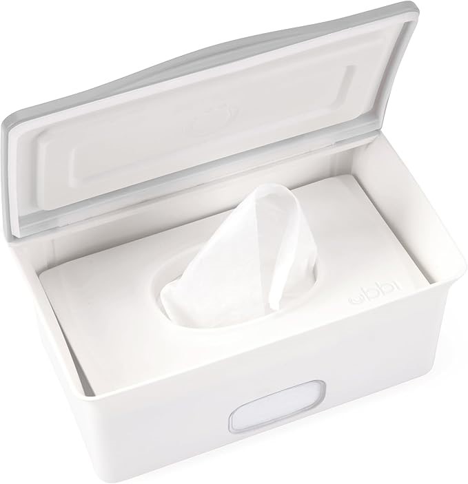 Ubbi Baby Wipes Dispenser, Baby Wipes Case, Baby Wipes Holder with Weighted