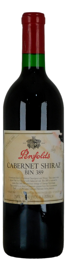 Penfolds Bin 389 Cabernet Shiraz 1990 (1x 750mL) SA.