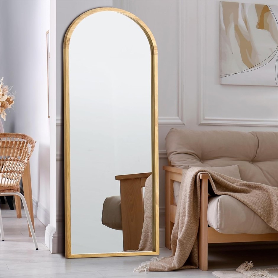OIKITURE Full Length Mirror, 166 x 60cm, White.