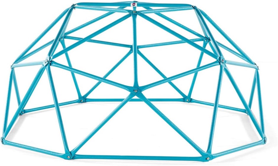 PLUMPLAY Deimos Metal Jungle Gym Dome for Kids, Teal Coloured, 190 cm.