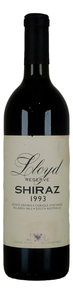Coriole Lloyd Reserve Shiraz 1993 (1x 750mL)